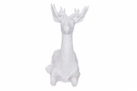 Holiday Home Christmas Decor Sitting Reindeer - White