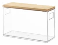 Everyday Living Small Clear Bin with Lid and Handles Perspective: Main