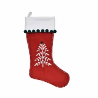 Holiday Home Christmas Tree Stocking Christmas Decoration - Red