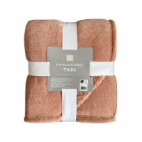 HD Chenille Sherpa Blanket T/TXL - Pink Perspective: Main