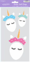 Holiday Home® Easter Egg Unicorns Easter Gel Cling Perspective: Main