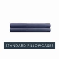 HD Designs 300 Thread Count Pillow Cases Standard - 2 Pack Dark Blue Perspective: Main