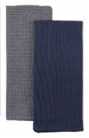 Dash of That Waffle Kitchen Towels - Indigo Perspective: Main
