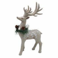 HH 11in Standing Deer Décor Beige Perspective: Main