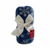 Holiday Home® Microplush Throw - Snowflake Perspective: Main