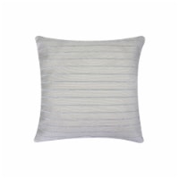 HD Designs Jacquard Stripe Decor Pillow - Gray Perspective: Main