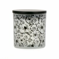 Holiday Home Halloween Jar Candle Decorative Spider Web Perspective: Main