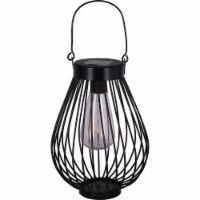 HD Designs Outdoors Edison Metal Solar Lantern Perspective: Main
