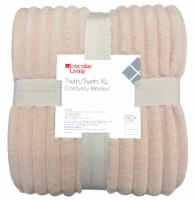 Everyday Living Corduroy Twin Pink Blanket Perspective: Main