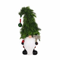 Holiday Home Christmas LED Gnome Tree Hat with Welcome Sign Holiday Decor Perspective: Main