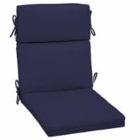 HD Designs Outdoors Patio Furniture Highback Chair Cushion - Blue Perspective: Main