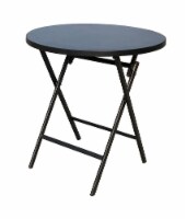 HD Designs Outdoors Patio Furniture Round Metal Folding Table