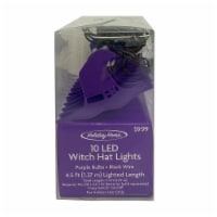 Holiday Home® 10 ct Purple LED Witch Hat Metal Halloween Lights
