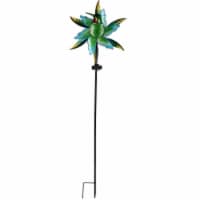 HD Designs Outdoors Hummingbird Open Stock Solar Spinner