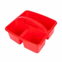 OfficeWorks 3 Compartment Caddy - Red Perspective: Main