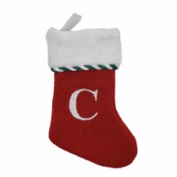 Holiday Home Mini Stocking Red Knit C Christmas Décor
