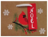 Holiday Home Cardinal Kraft Petite Vogue Christmas Gift Bag