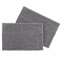 Everyday Living 100% Polyester Noodle Bathmat 2-Pack - Sharkskin Perspective: Main