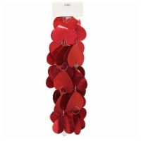 Holiday Home Valentine's Day Jumbo Chain Garland - Red Perspective: Main