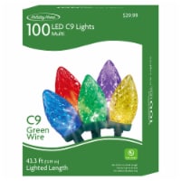 Holiday Home® 100 ct Green Wire LED Mini Twinkle Christmas Lights - Multi Perspective: Main