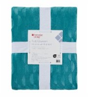 Everyday Living Full / Queen Microplush Blanket - Teal Perspective: Main