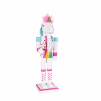Holiday Home 14" Unicorn Nutcracker Christmas Décor