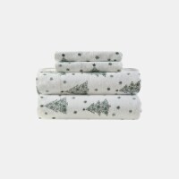 HD Designs Snowy Grove Flannel Sheet Set