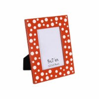 Holiday Home 5x7 Orange Wooden Photo Frame Perspective: Main