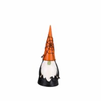 Holiday Home 10" Metal Gnome Spider Web Halloween Decor