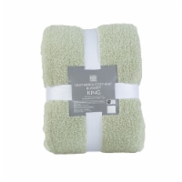 HD Designs® Heathered Cozy Knit Blanket - Green Perspective: Main