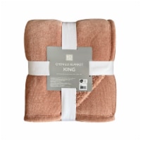 HD Chenille Sherpa Blanket King - Pink Perspective: Main