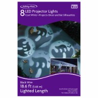 Holiday Home® 8 ct LED Cool White Ghost and Bats Halloween Projection Lights Perspective: Main