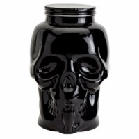 Holiday Home Smoke 4L Glass Skull Halloween Beverage Dispenser Perspective: Main