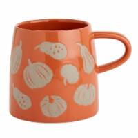 Holiday Home Harvest Stoneware Orange Pumpkin Mug Perspective: Main