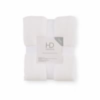 HD Designs® Plush Blanket - White Perspective: Main