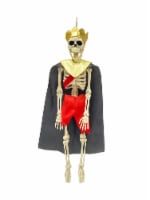 Holiday Home 16" Hanging Dressed King Skeleton Halloween Decor