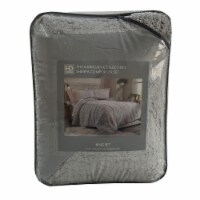 HD Designs Harrison Collection Sherpa Comforter Set - Gray