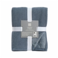 HD Designs® Chenille Sherpa Throw - Blue Perspective: Main