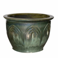 HD Designs Outdoors Etched Planter - Green Perspective: Main