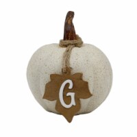 Holiday Home Tofu Pumpkin Monogram - G Thanksgiving Fall Décor Perspective: Main
