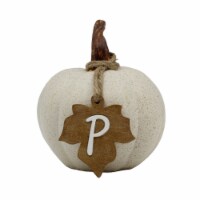 Holiday Home Tofu Pumpkin Monogram - P Thanksgiving Fall Décor Perspective: Main