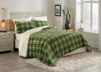 HD Desgins Comforter Set F/Q Ridge Plaid- Green Perspective: Main