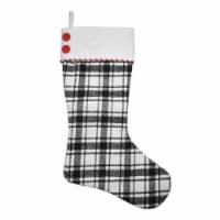 Holiday Home Plaid Christmas Stocking Holiday Decoration