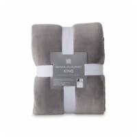 HD Designs® Microplush Blanket - Grey Perspective: Main