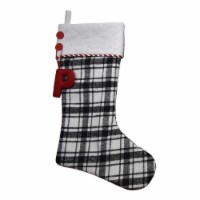Holiday Home Plaid Monogram P Christmas Stocking Holiday Decoration
