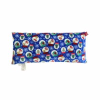 Holiday Home Blue Snowglobes Body Pillow Perspective: Main