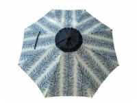 SDS for HD Designs Market Umbrella - Blue Palm Feather Perspective: Main