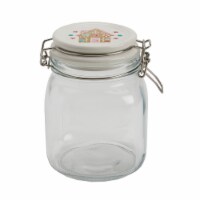 Holiday Home Christmas Candy Canes Clamp Jar