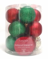 Holiday Home Shatterproof Ornaments Christmas Décor Set - Red/Green/Gold Perspective: Main