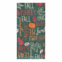 Holiday Home Harvest Duck Green Fiber Reactive Thanksgiving Fall Kitchen Towel Perspective: Main